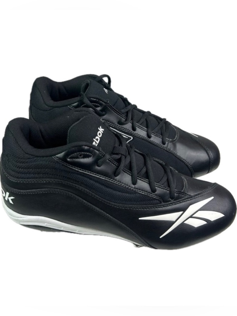 LIKE NEW Reebok Men’s Black Football Cleats RBK NFL Audible Mid MR7 Size 12.5
